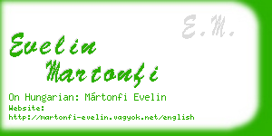 evelin martonfi business card
